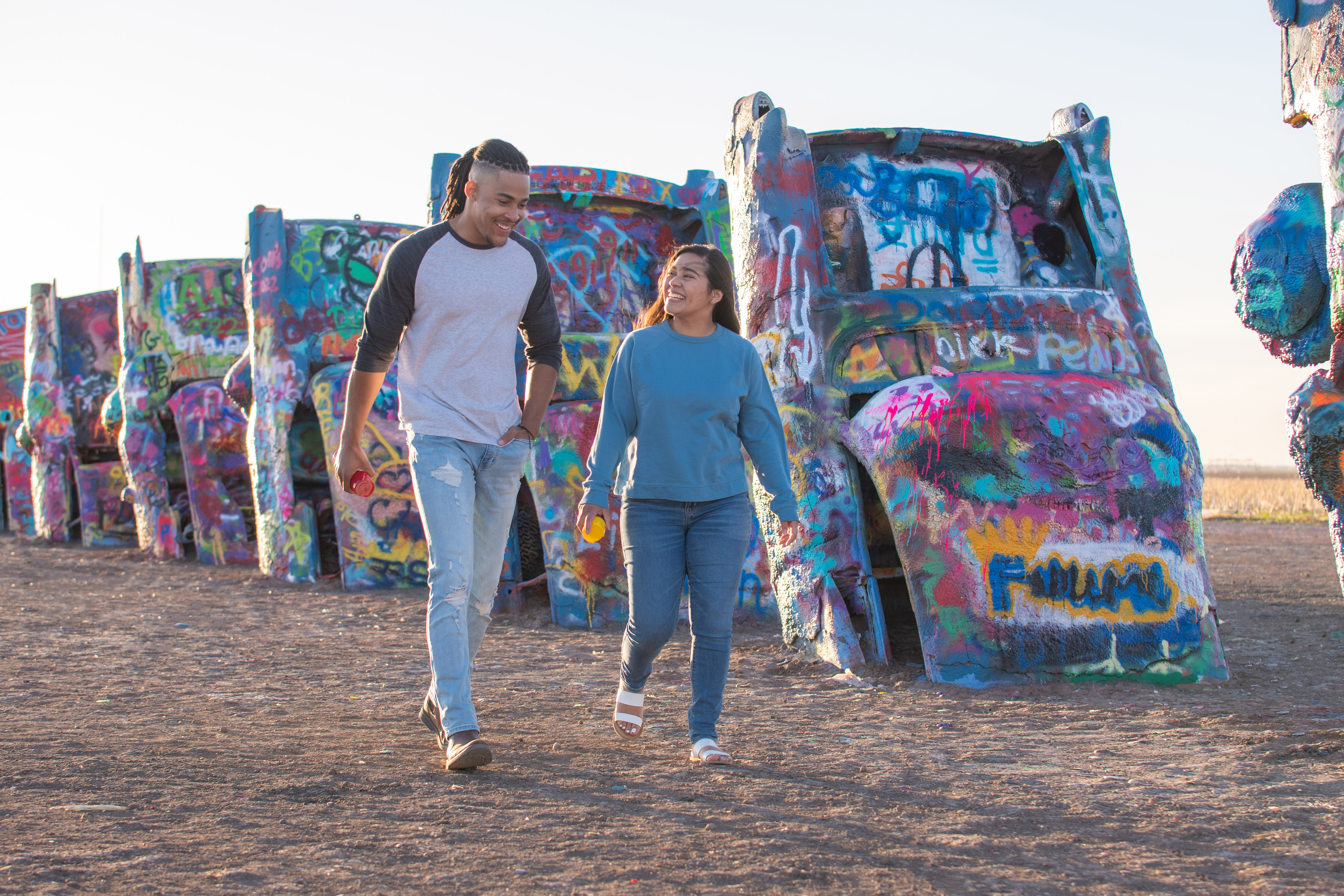 Exploring the Cadillac Ranch art installation in Amarillo Exploring the Cadillac Ranch art installation in Amarillo