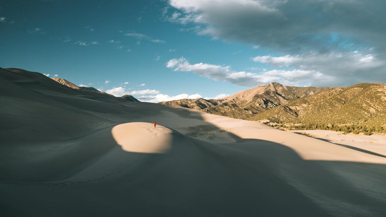The expansive sands of Great Sand Dunes National Park and Preserve in Colorado