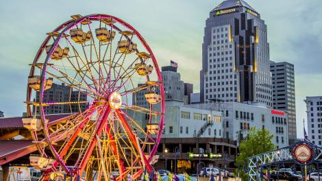 One of many festivals held year round in downtown Shreveport