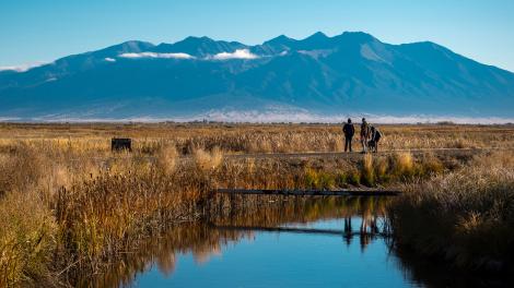 Picturesque views at Alamosa National Wildlife Refuge near Alamosa, Colorado