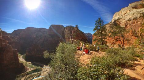 Hiking in Zion National Park, Utah