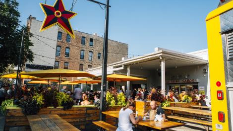 일리노이주 시카고 위커 공원에 있는 빅 스타 타코 레스토랑