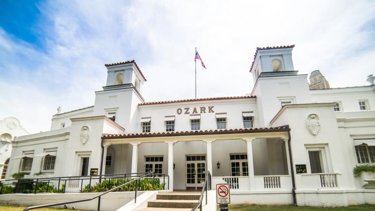 Ozark Bathhouse em Bathhouse Row, Hot Springs, Arkansas
