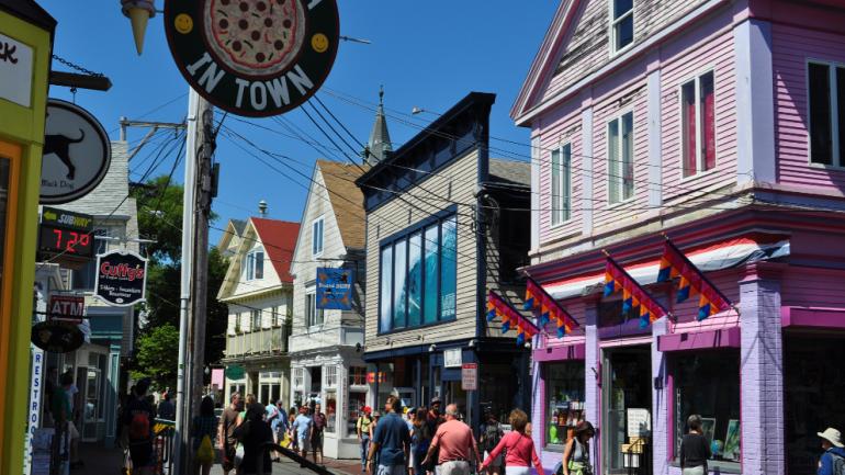 Stroll the colorful Commercial Street in Provincetown