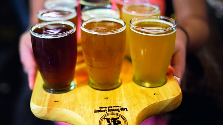 Sample an American interpretation of several German beer styles at Rapp Brewing Company.