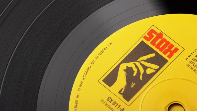 Classic vinyl album pressed with the Stax Records label