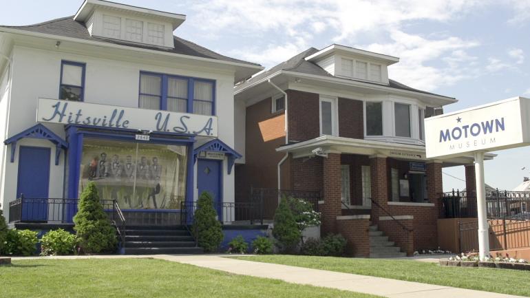 Visiting the Motown Museum, where hit songs were recorded, in Detroit