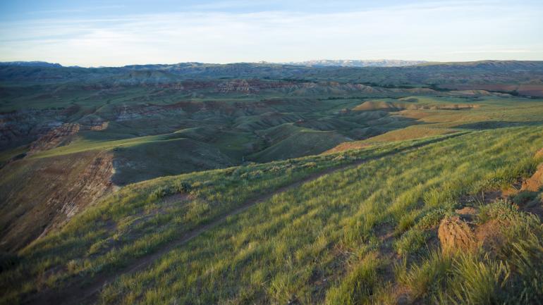 A scenic overlook outside Dubois, Wyoming