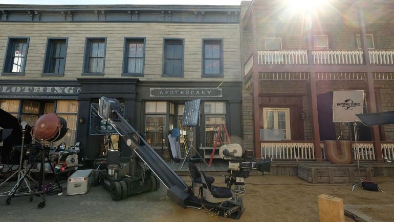 在 Studio Tour 中可以看到能让人联想到狂野西部的电影场景