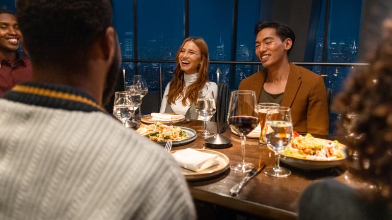 An elegant dinner with a view at One Dine