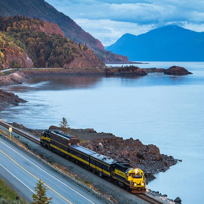 A scenic train ride through Alaska A scenic train ride through Alaska