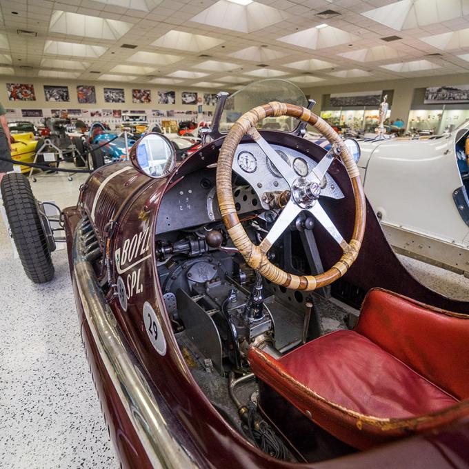Vintage car at Indianapolis Motor Speedway.