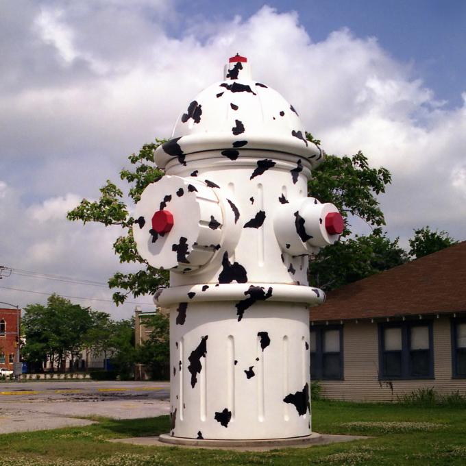 The world's largest working fire hydrant in Beaumont, Texas