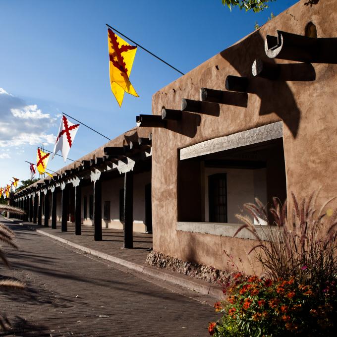 Santa Fe's Palace of the Governors, built in 1610, is the oldest continuously occupied public building in America.