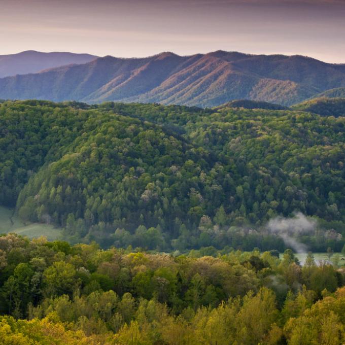 The city of Townsend sits in Tuckaleechee Cove, one of several isolated valleys known as “Appalachian coves.”