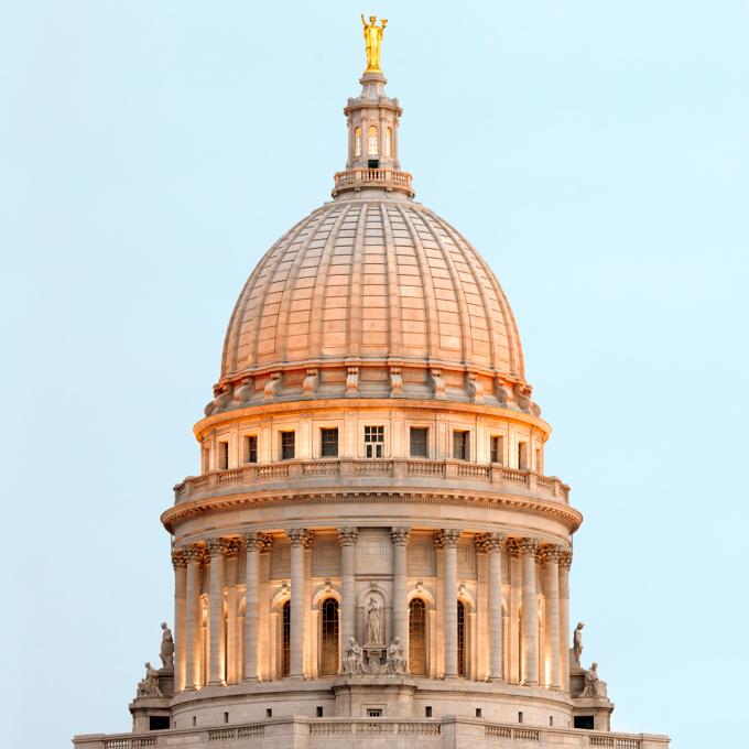Domo do capitólio de Wisconsin em Madison