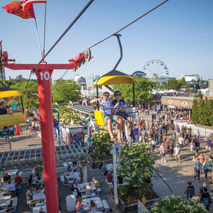 Abondance d'attractions au Summerfest de Milwaukee