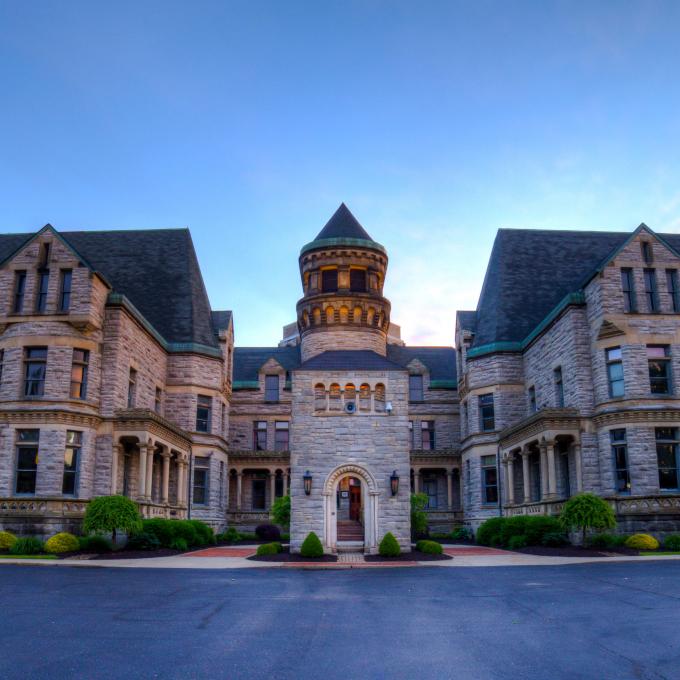 The Ohio State Reformatory in Mansfield, which was used as the setting of the film, "The Shawshank Redemption"