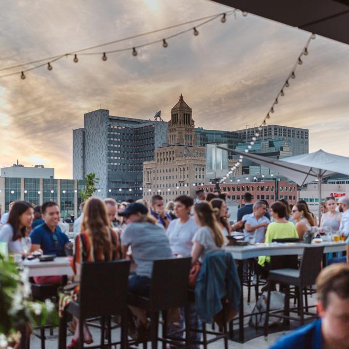 Rooftop dining in Rochester, Minnesota