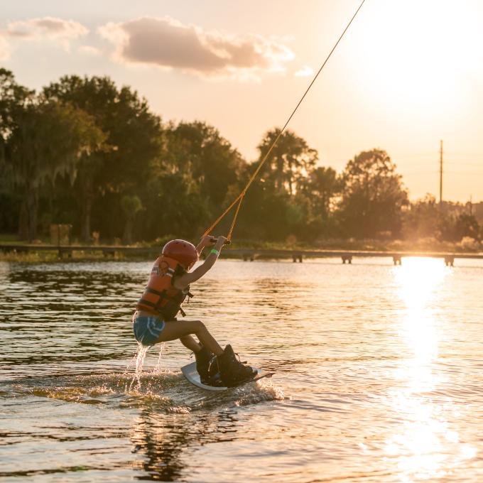 Water skiing in Auburndale, Florida