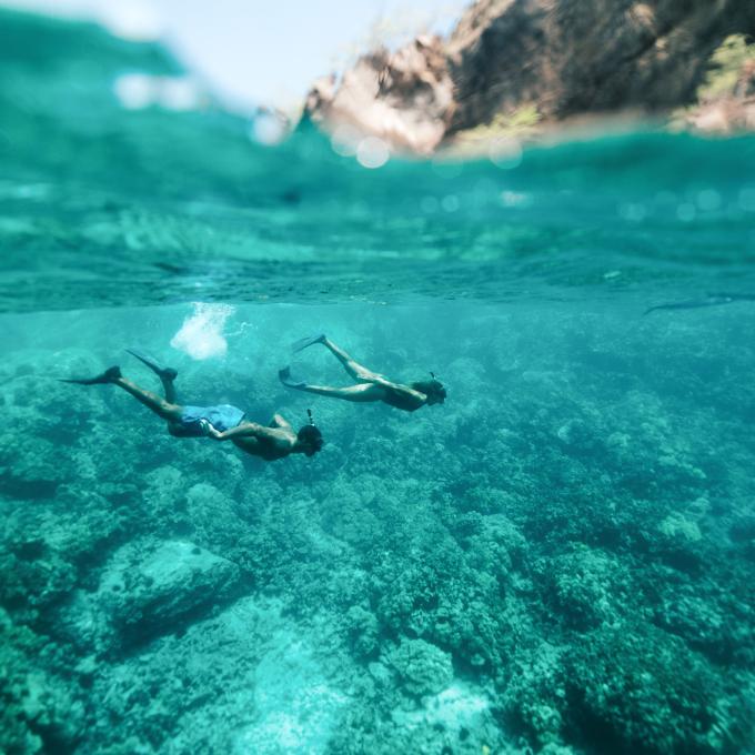Snorkeling in Kealakekua Bay on the Kona coast on the island of Hawaiʻi