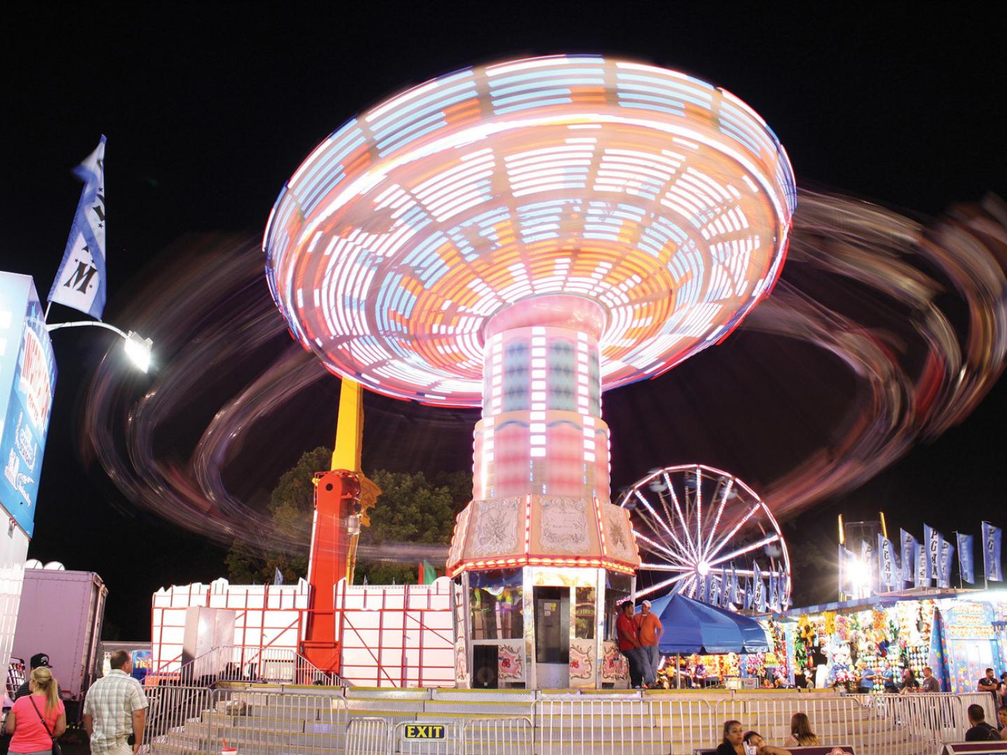 One of Dutchess County Fair’s whirling rides