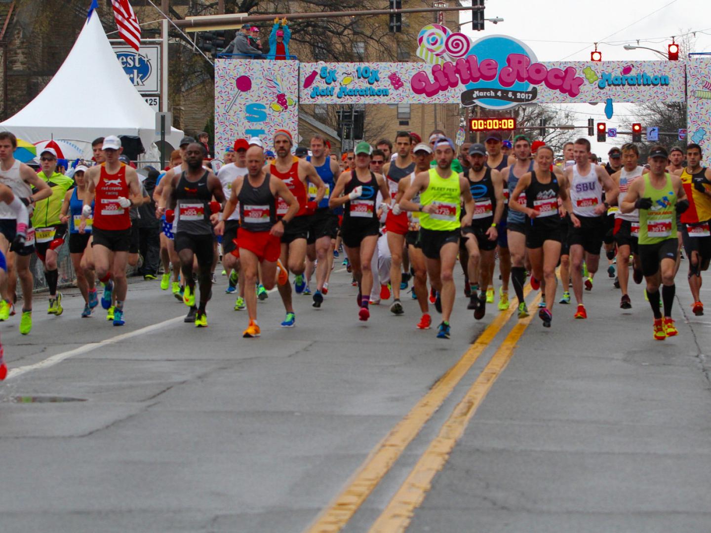 Off to the races at the Little Rock Marathon