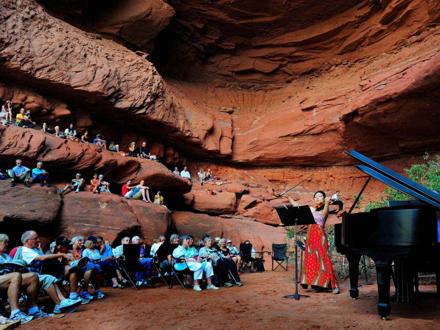 모압 뮤직 페스티벌의 천연 야외 극장
