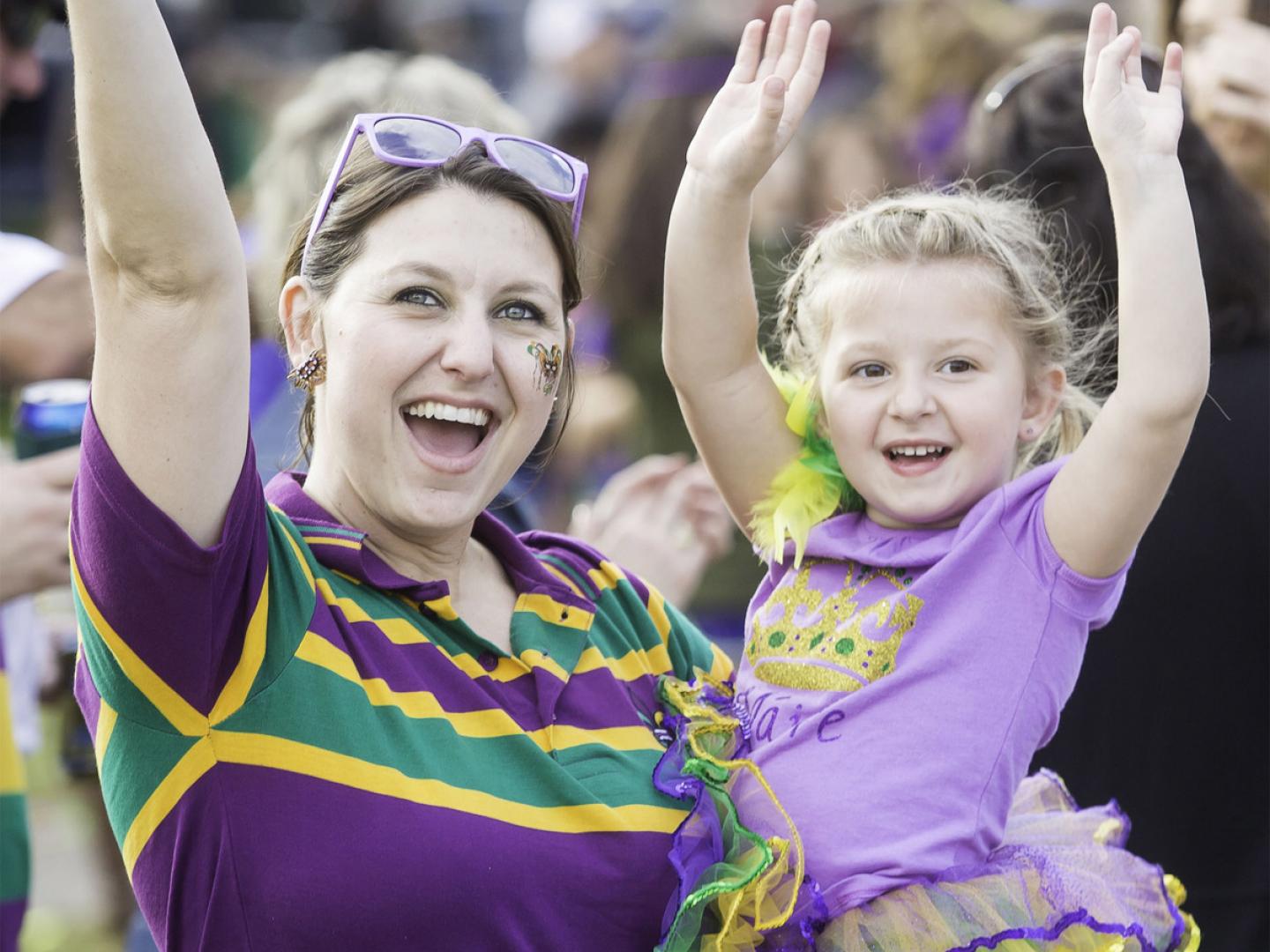 Ambiance festive durant Mardi gras