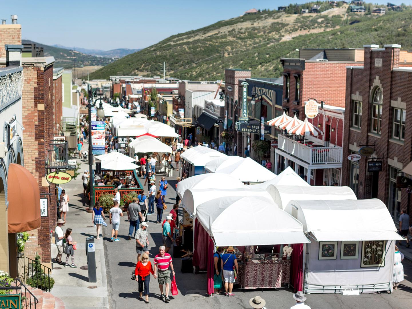 A view of historic Main Street during the Kimball Arts Festival in Park City