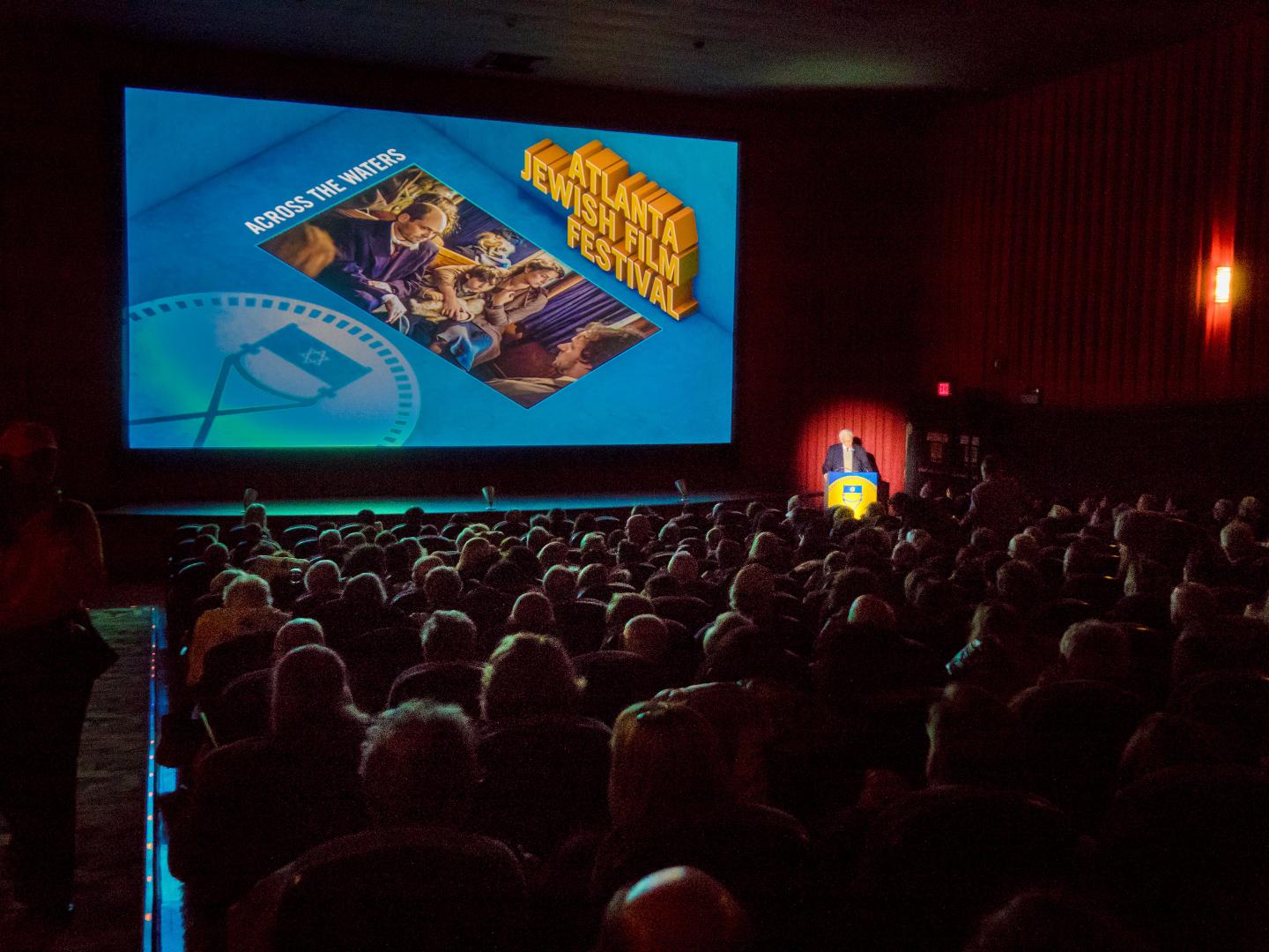Una proyección durante el Atlanta Jewish Film Festival