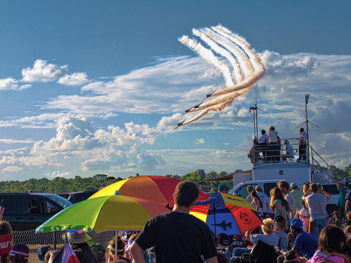 Une performance aérienne au Stuart Air Show en Floride