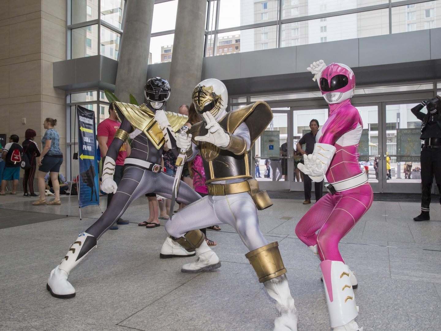 Participantes fantasiados no GalaxyCon Raleigh