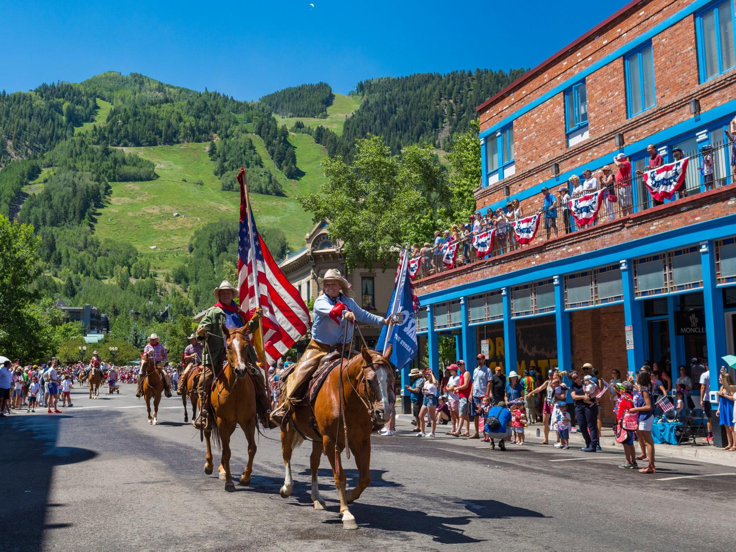 Vue sur les festivités d’Aspen lors de la fête nationale du 4 juillet