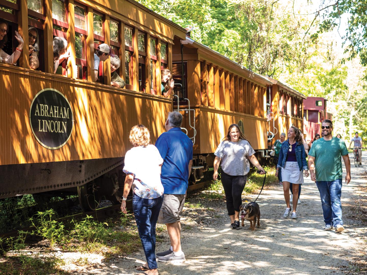 Recorriendo el Northern Central Railway of York en York, Pensilvania
