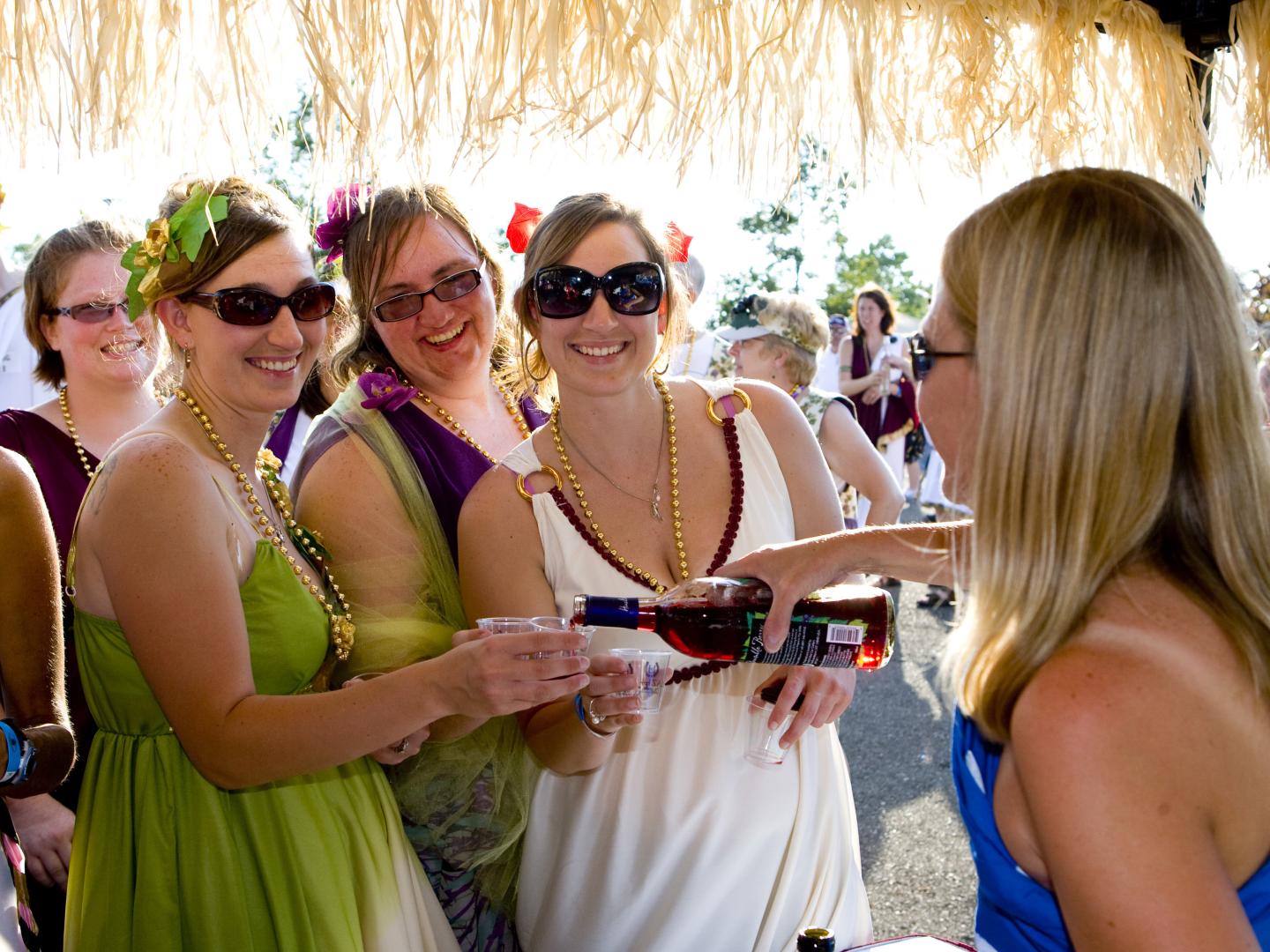 Dégustation au Finger Lakes Wine Festival à Watkins Glen, État de New York