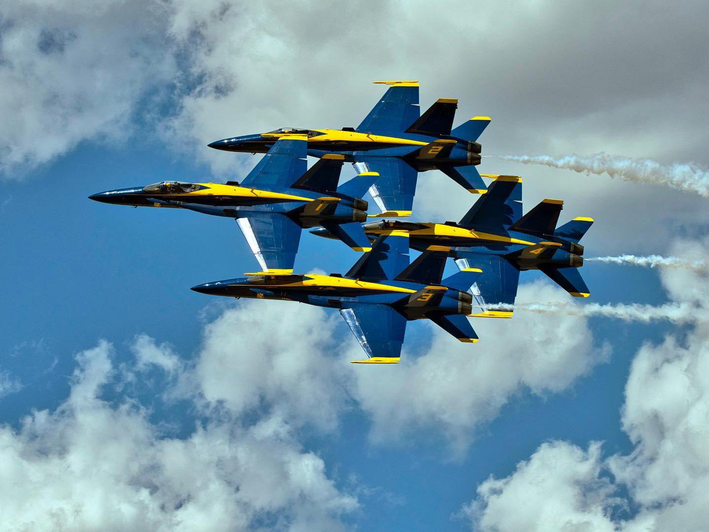 U.S. Navy planes at the Grand Junction Air Show in Grand Junction, Colorado