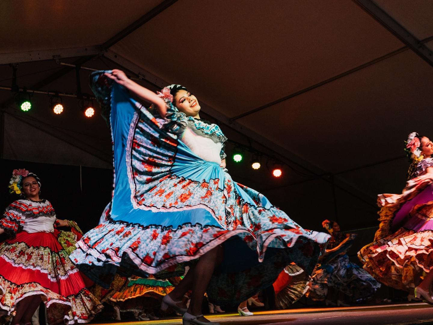 Dancers at the Portland Cinco de Mayo Festival in Portland, Oregon