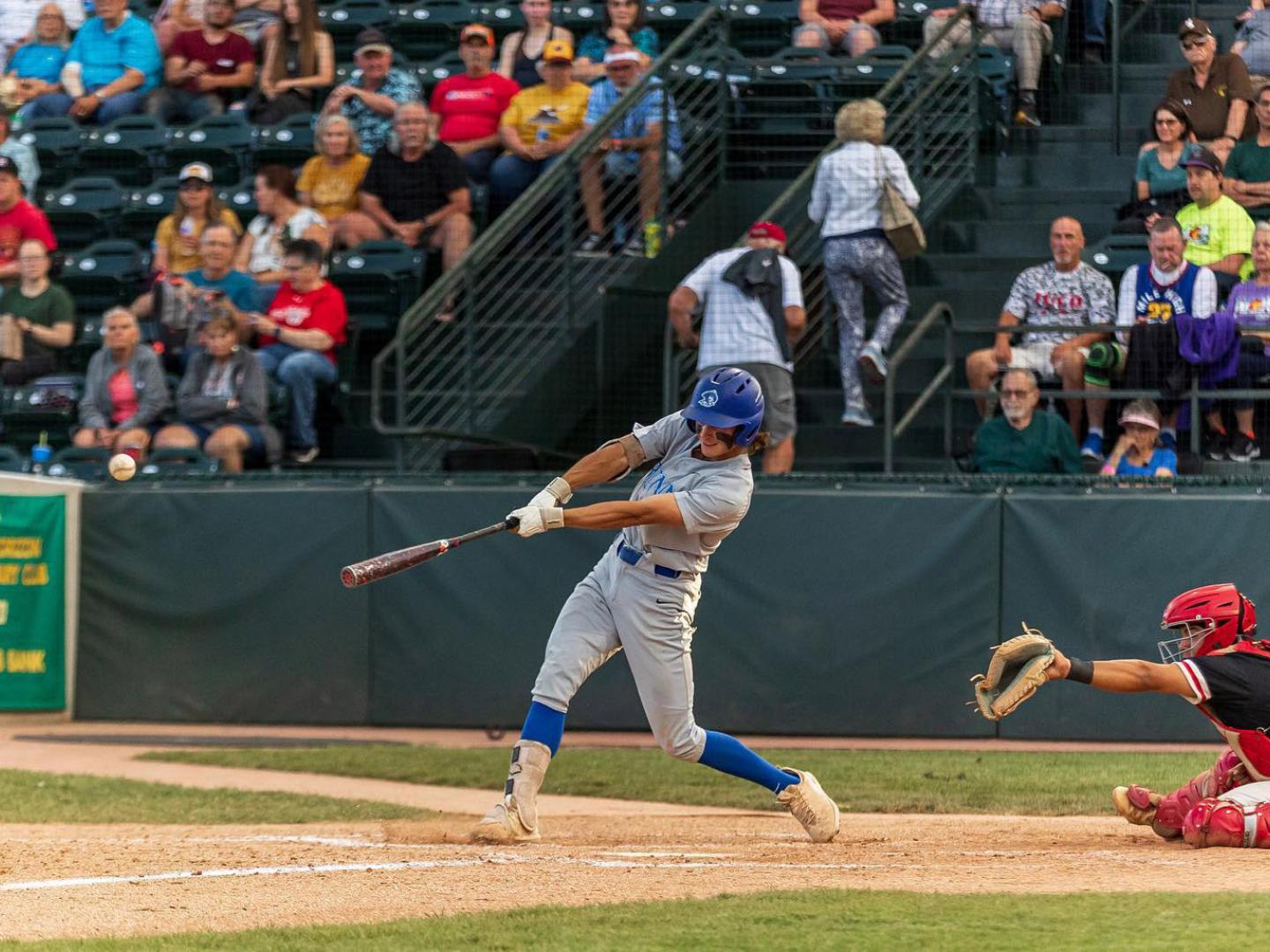 A batter at the Junior College World Series in Grand Junction, Colorado