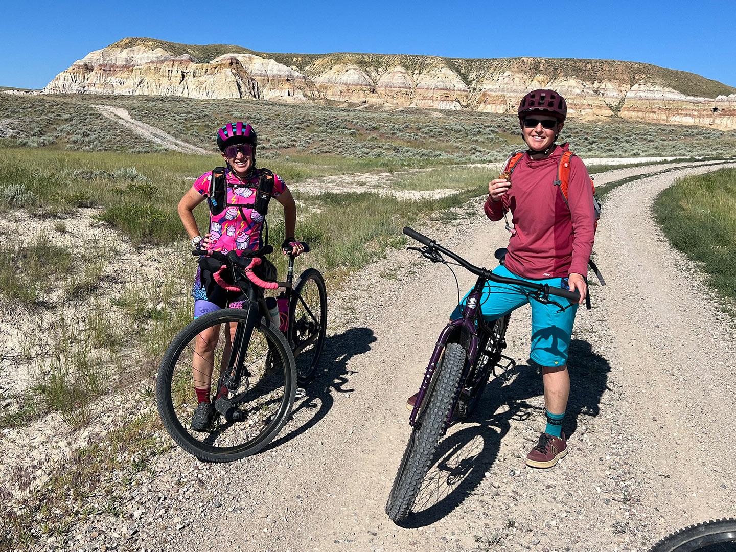 Cyclists competing in the WYO 131 Gravel Race in Lander, Wyoming
