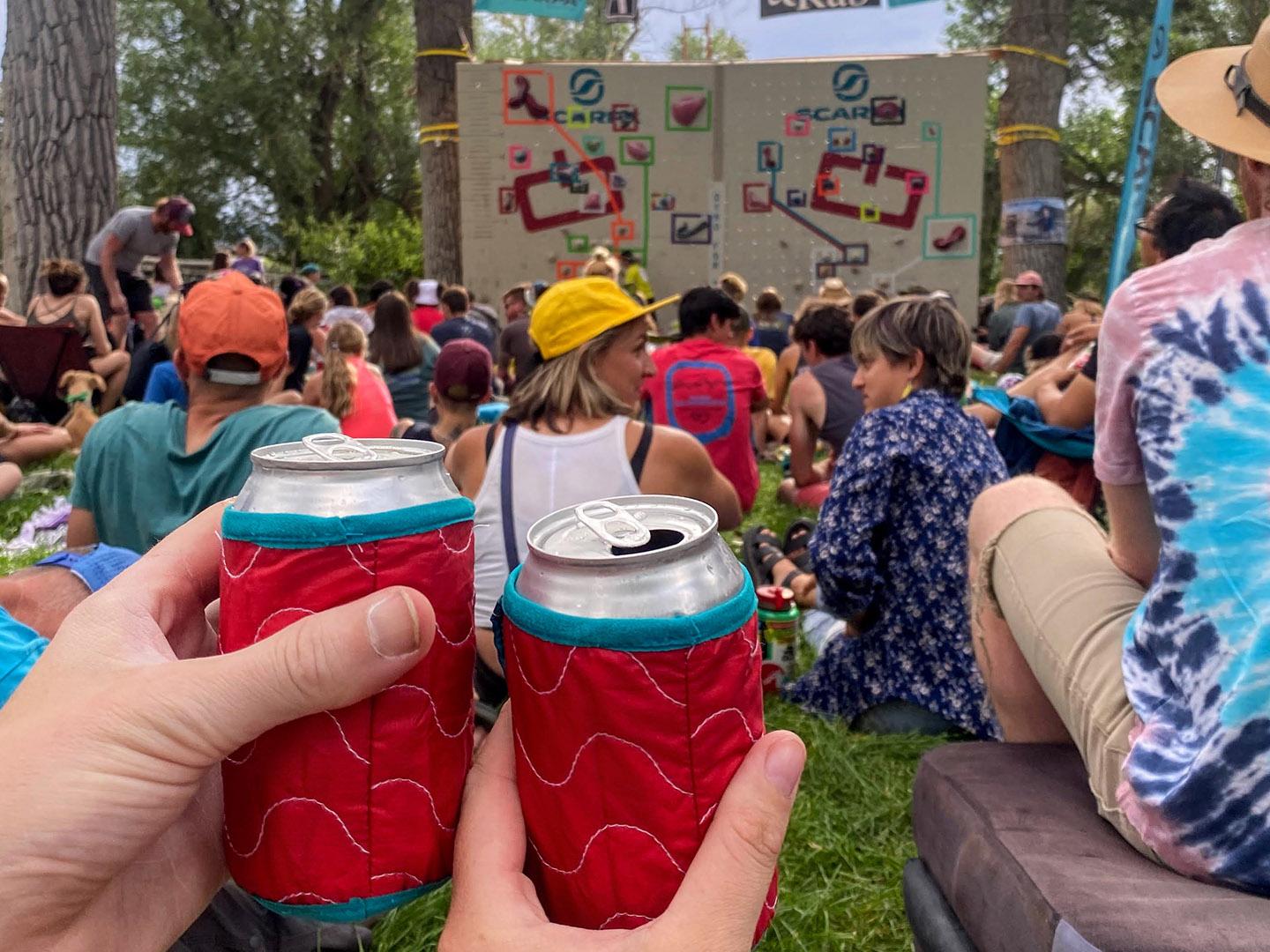 Enjoying festivities at the International Climbers’ Festival in Lander, Wyoming