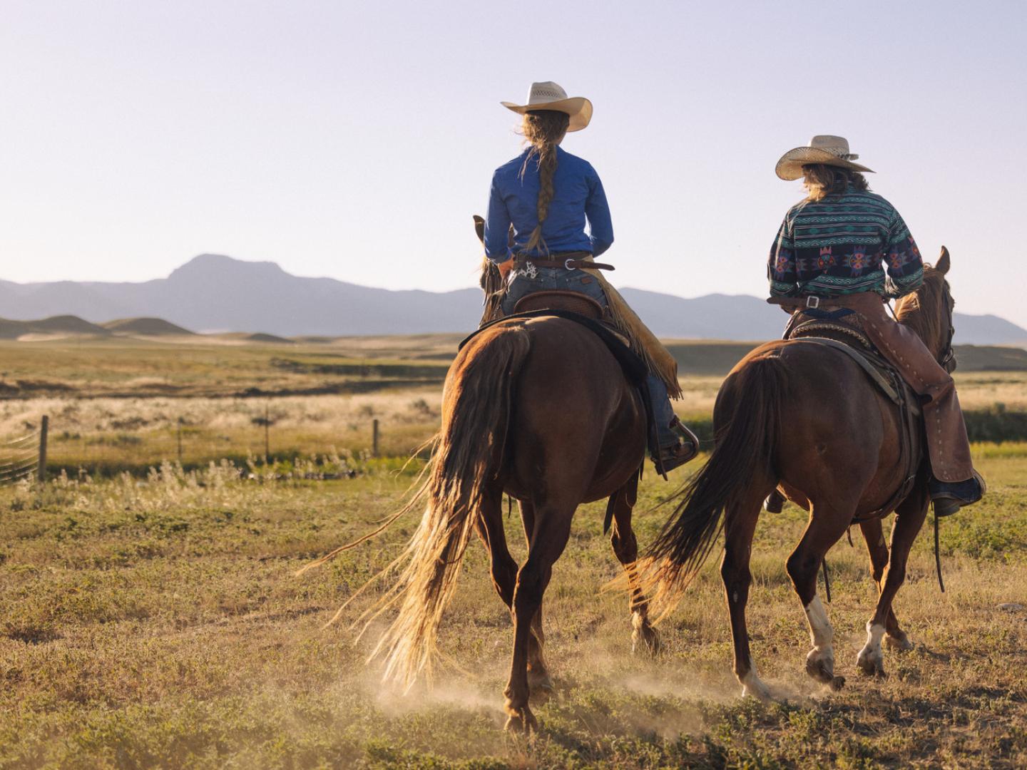 Horseback riding at TA Ranch in Buffalo, Wyoming