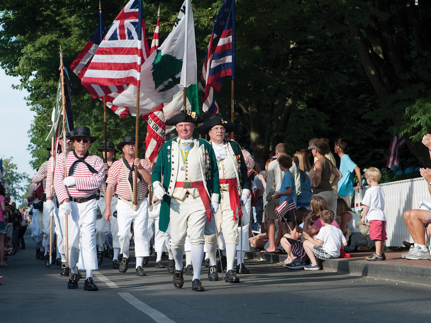 Parade zum Unabhängigkeitstag in Edgartown, Massachusetts