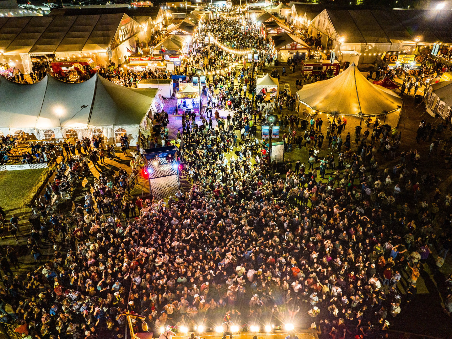 Evening entertainment at Tulsa Oktoberfest in Tulsa, Oklahoma