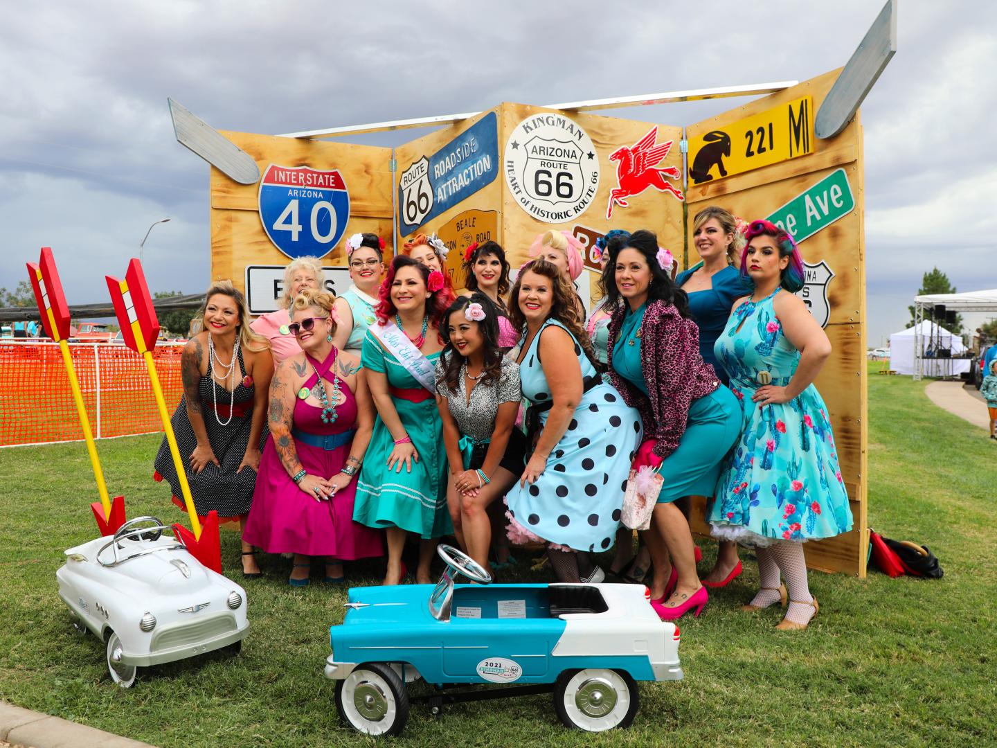 Festivalgoers at Kingman’s I ❤ Route 66 Fest in Kingman, Arizona