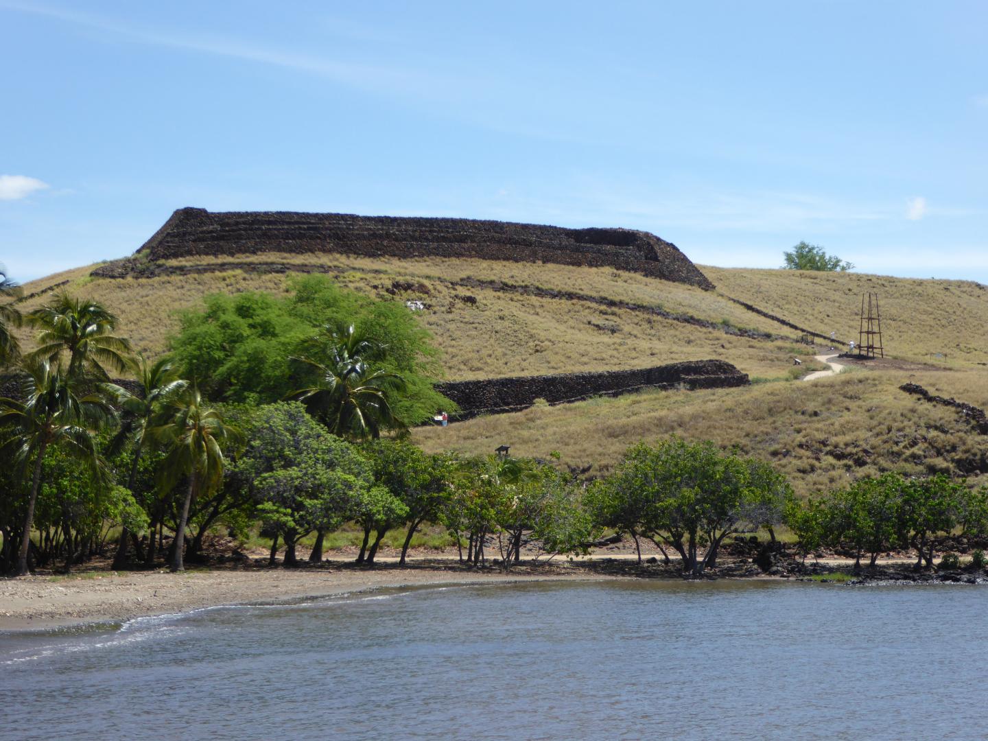 View of the Puʻukoholā National Historic Site on the island of Hawai’i
