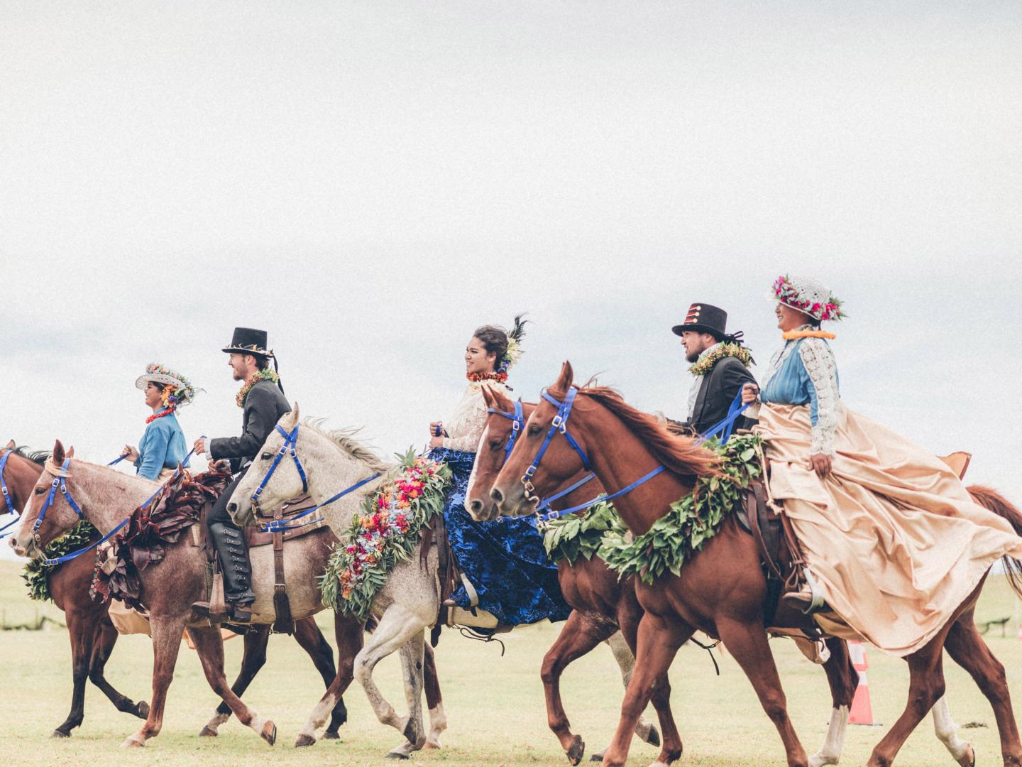 The Annual Floral Parade during Aloha Festivals on the Island of Hawai’i