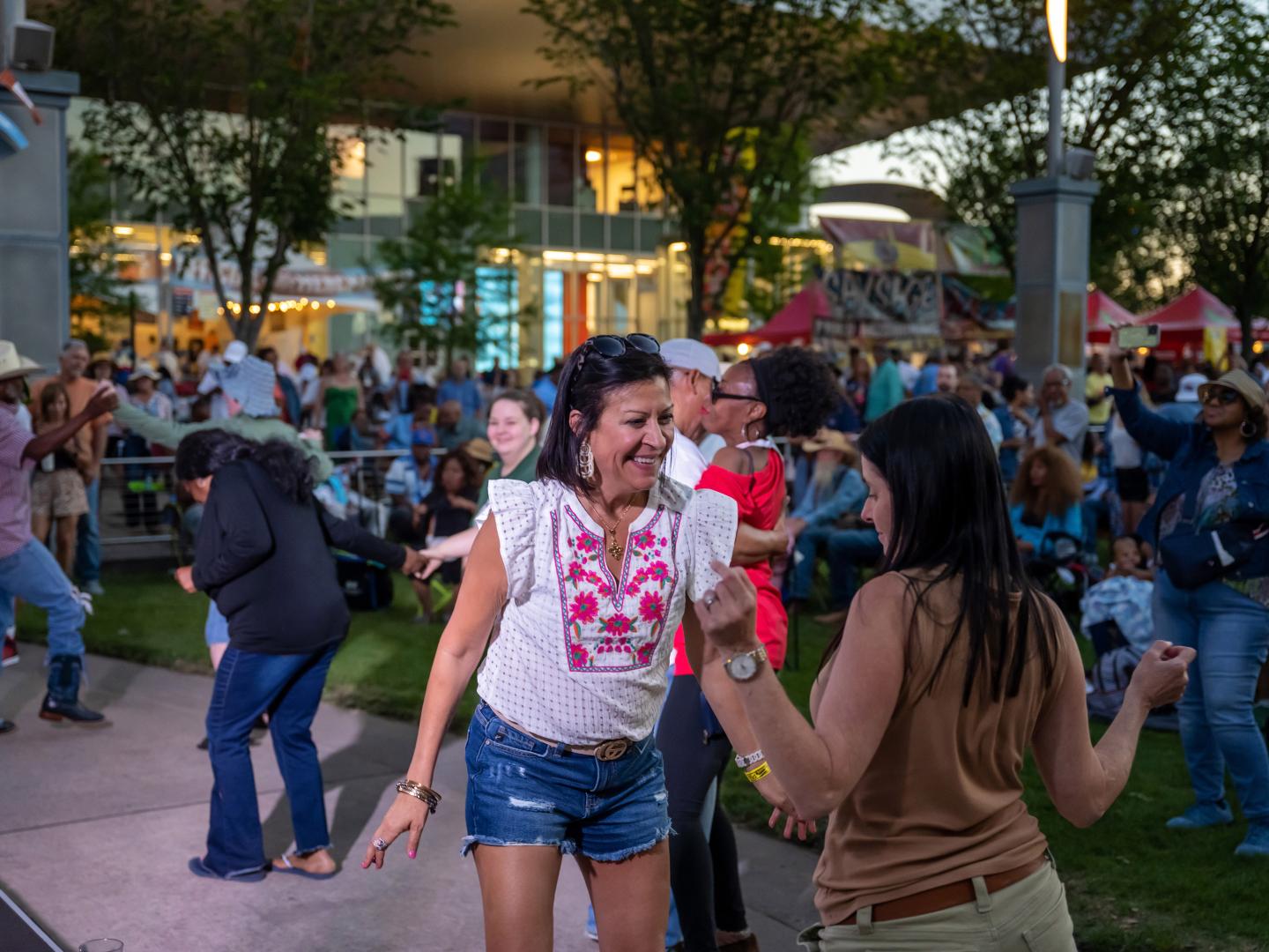 Dancing at Baton Rouge Blues Fest in Baton Rouge, Louisiana