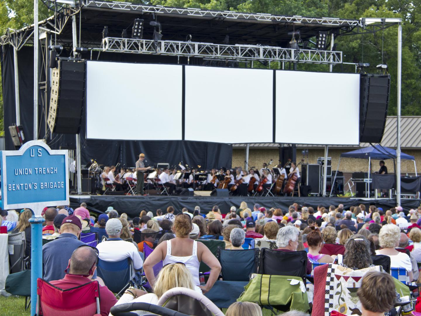A live performance by the Mississippi Symphony Orchestra in Vicksburg, Mississippi