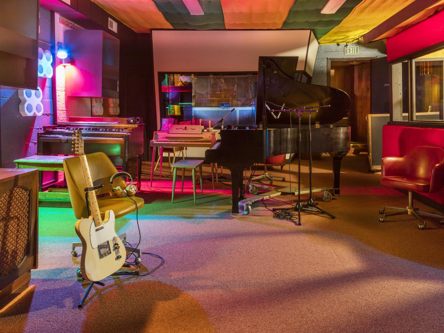 A recording studio in the Muscle Shoals region